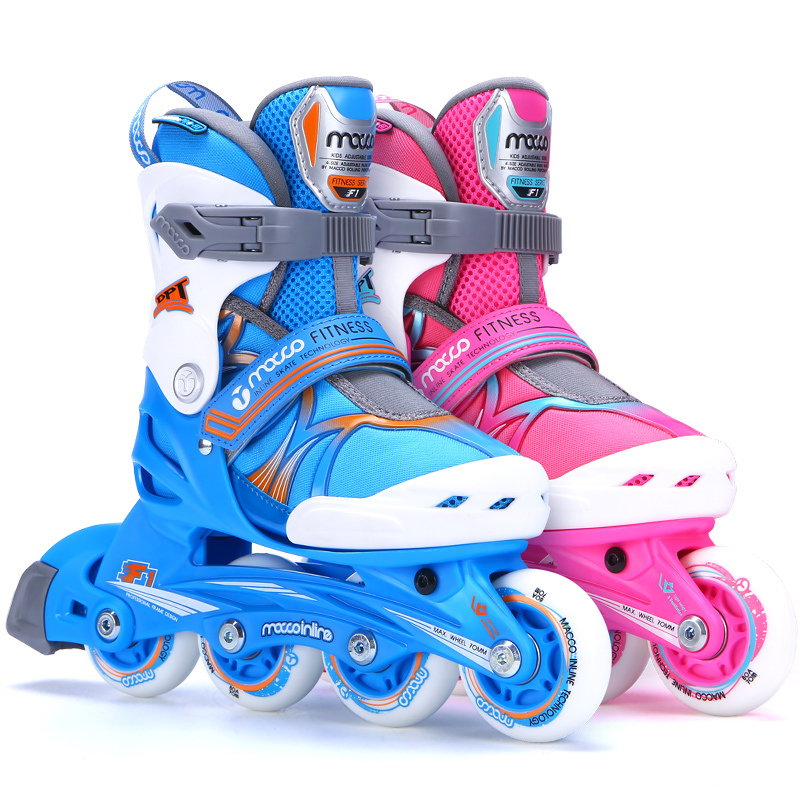 米高轮滑鞋儿童溜冰鞋全套装女专业旱冰滑冰鞋中大童男初学者可调
