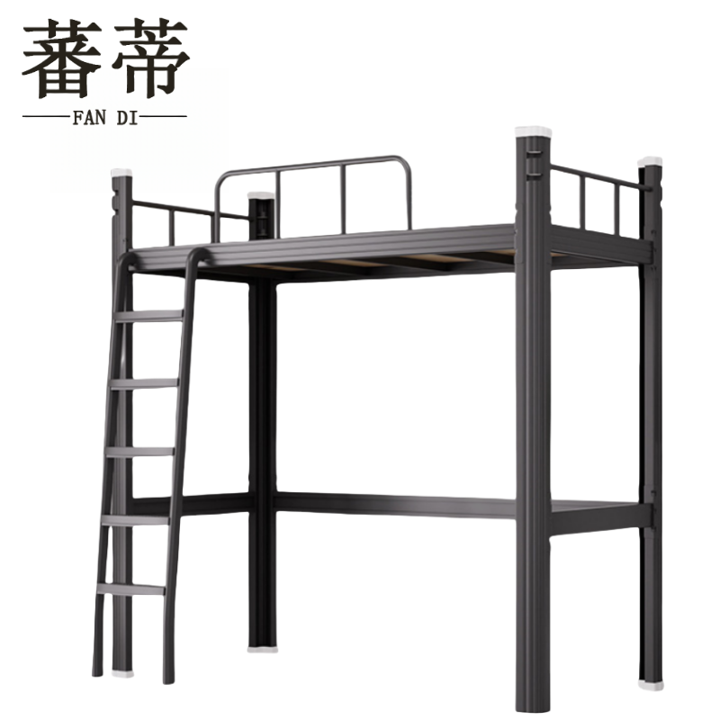 蕃蒂钢制床1米张高清大图