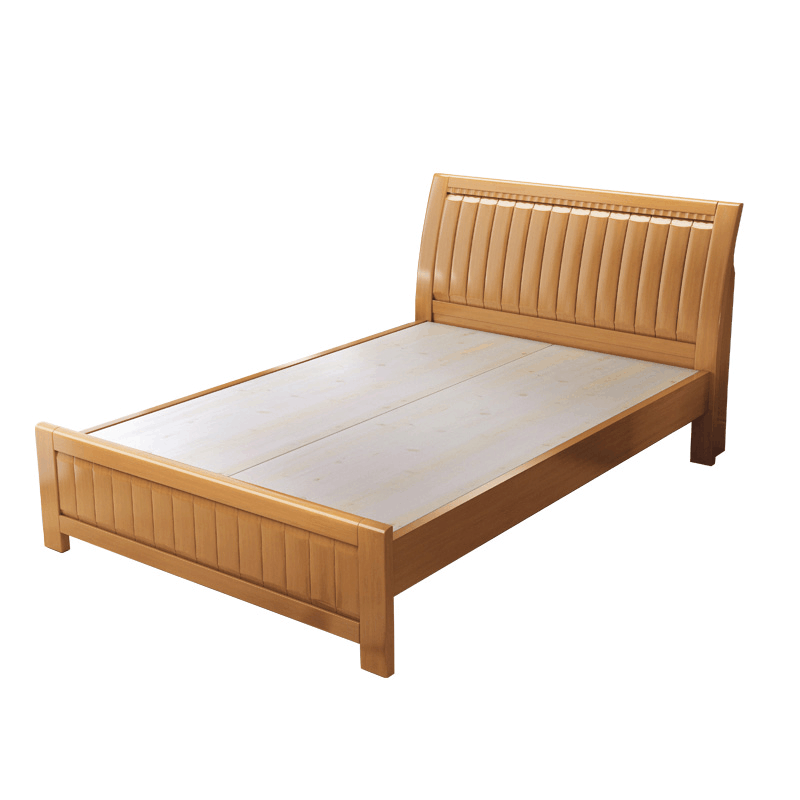 炯豪 新中式实木床宿舍单人床 1米/张图片