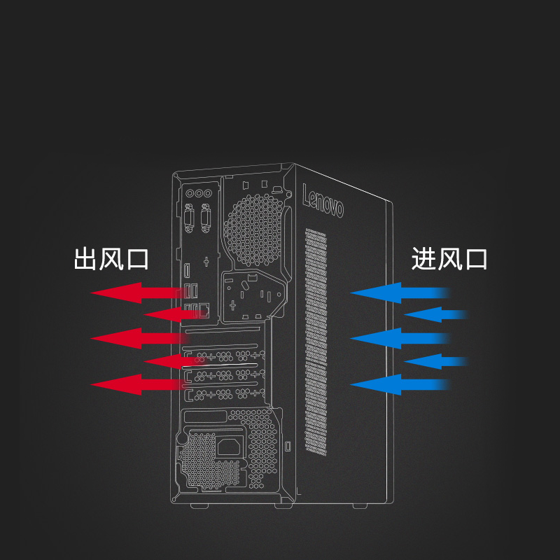 联想启天M428-N000 台式电脑(4G内存+2G独显)