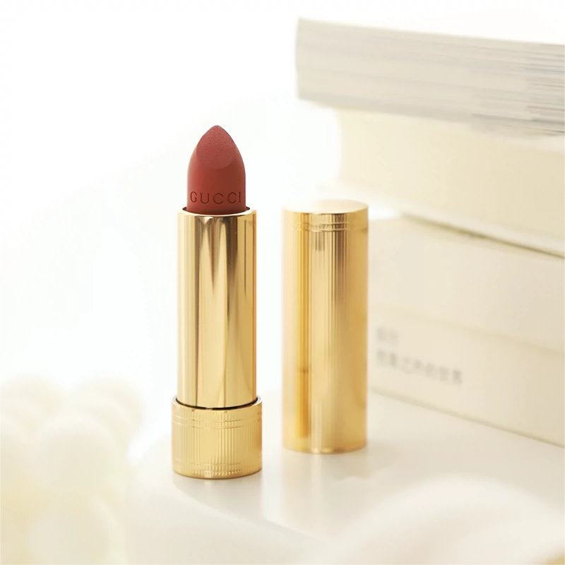 GUCCI古驰倾色绒雾唇膏3.5g金管哑光 #505复古珍妮特高清大图