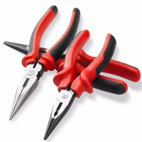 捷科(JETECH)6#双色柄多用尖嘴钳
