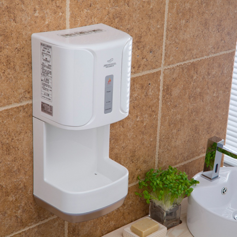 高速干手机全自动感应干手器时光旧巷烘手机烘手器带工作指示灯白色