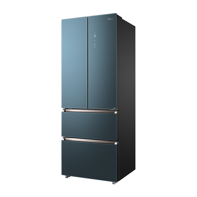 美的(Midea)微晶一周鲜609升变频一级能效对开双开门电冰箱家用无霜玻璃面板 BCD-609WKGPZM(E)