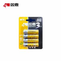 双鹿 碱性5号电池 LR6 4粒/卡 卡