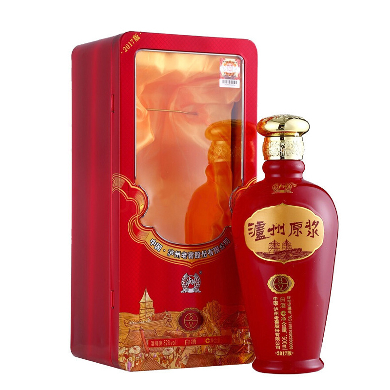 泸州老窖出品 泸州原浆8V 52度 500ml*6 白酒 整箱装
