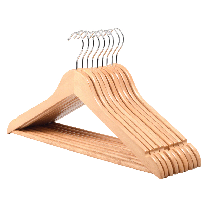 围达 实木衣架 本色38cm 组高清大图