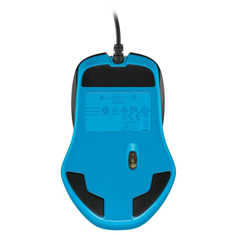 罗技（Logitech）G300s 可编程USB宏CF绝地求生英雄联盟光电LOL有线电竞游戏鼠标 黑色