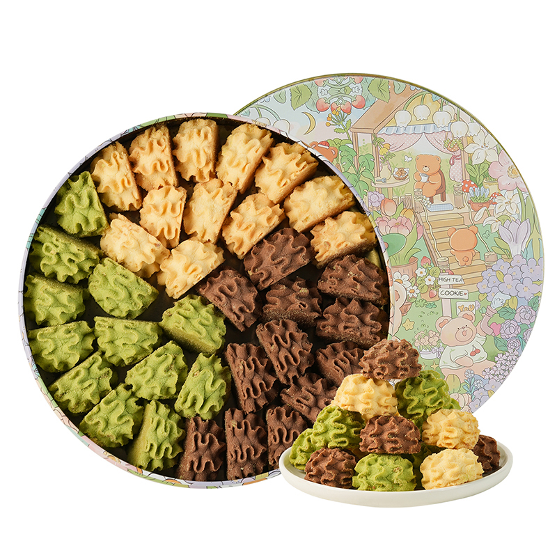 悠享时 小花曲奇(小熊)350g