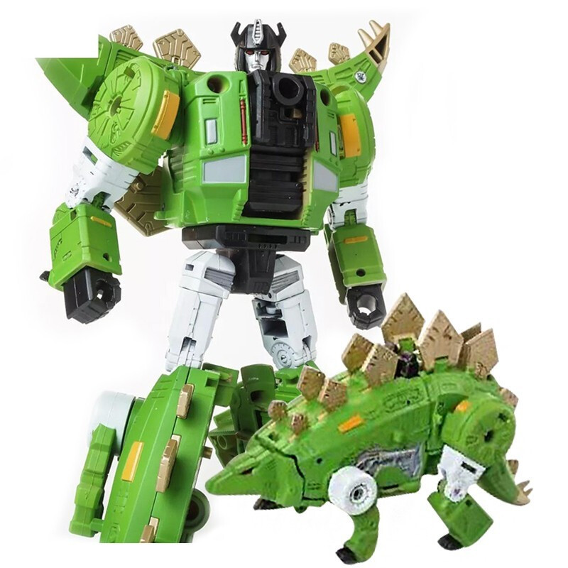 霸王龙三角龙迅猛龙合金模型男孩玩具六一节日 合金版-剑龙变形金刚