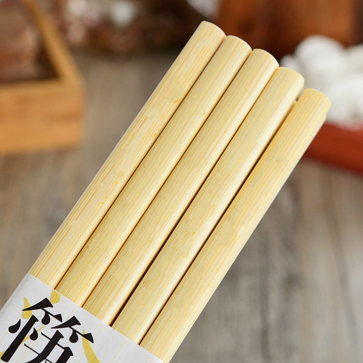 20-100双天然竹筷子 竹筷子 餐具 竹筷 筷子筒筷子套装 碗筷 筷子