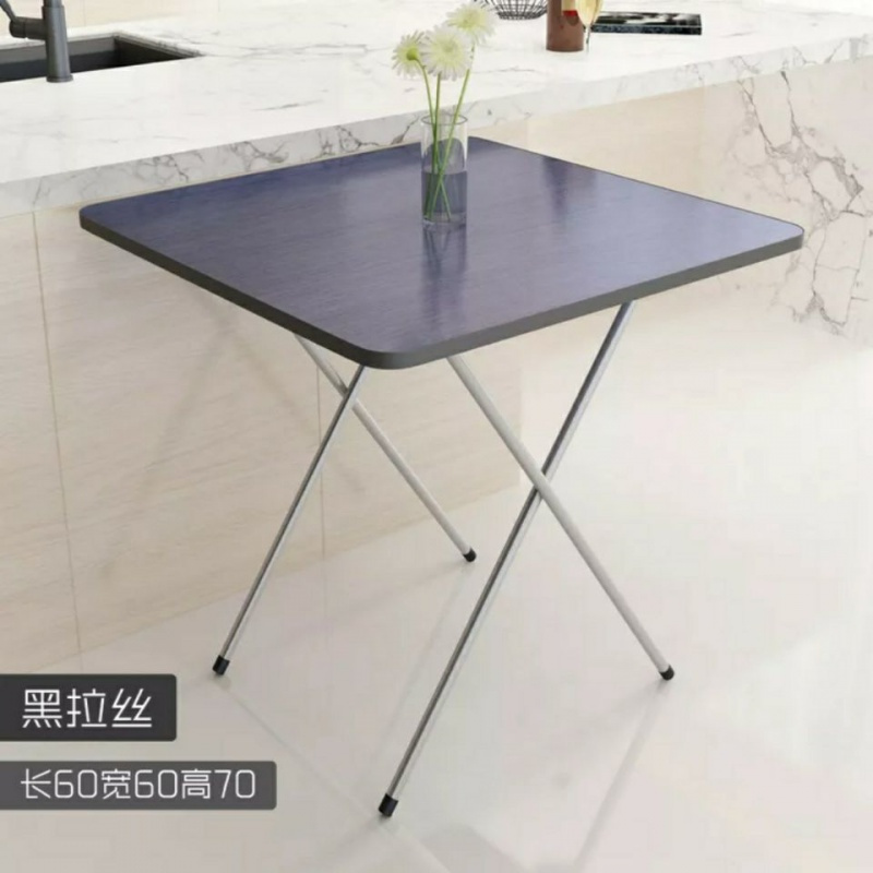 苏宁放心购(预售)折叠桌子餐桌家用简易小户型吃饭桌升级双杠小桌子学习桌A-STYLE家具
