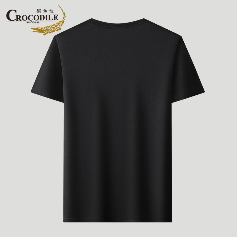鳄鱼恤crocodile专款男士休闲圆领t恤时尚商务夏季短袖衫