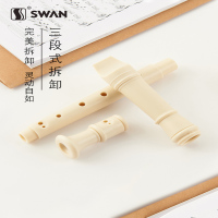 天鹅(Tian E)德式竖笛8孔6孔儿童小学生入门初学练习高音八孔六孔笛子乐器[6孔竖笛棕色+收纳袋+指法说明+清洁棒]