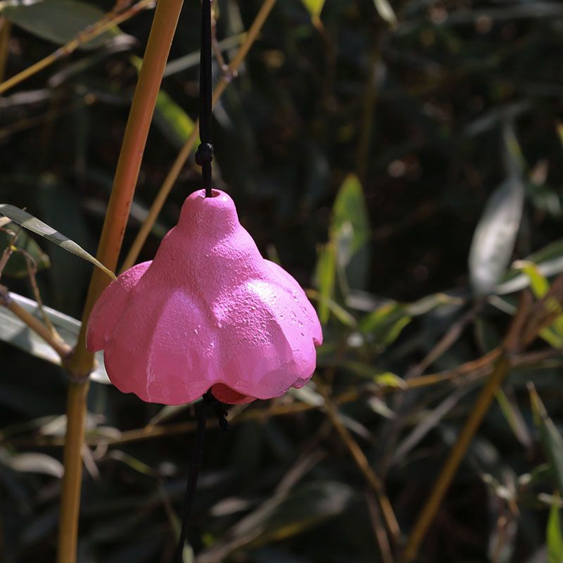 绿色松果日式铸铁庭院户外风铃阳台寺院挂饰和风挂件复古铁器铃铛开门