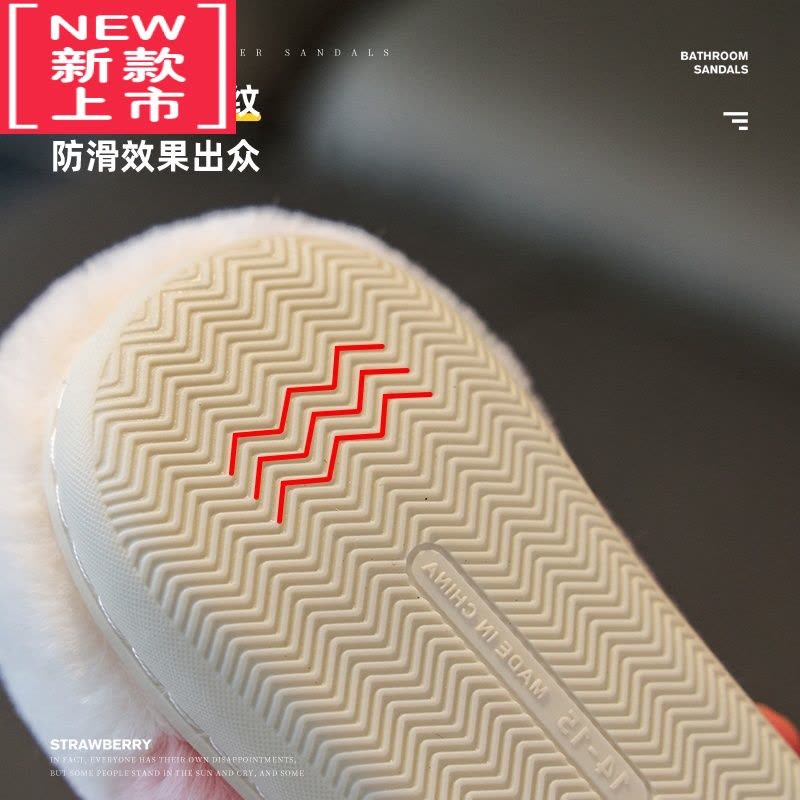 可莉允女童兔子棉拖鞋包跟可爱公主儿童棉鞋家居冬季宝宝小女孩2022新款图片