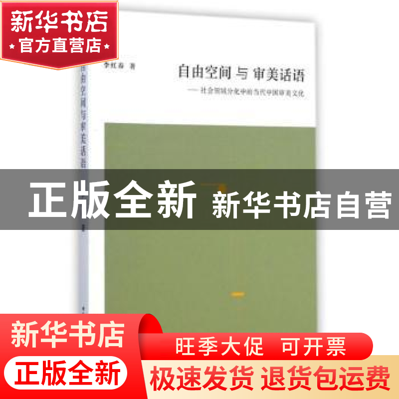 正版 自由空间与审美话语:社会领域分化中的当代中国审美文化 李高清大图
