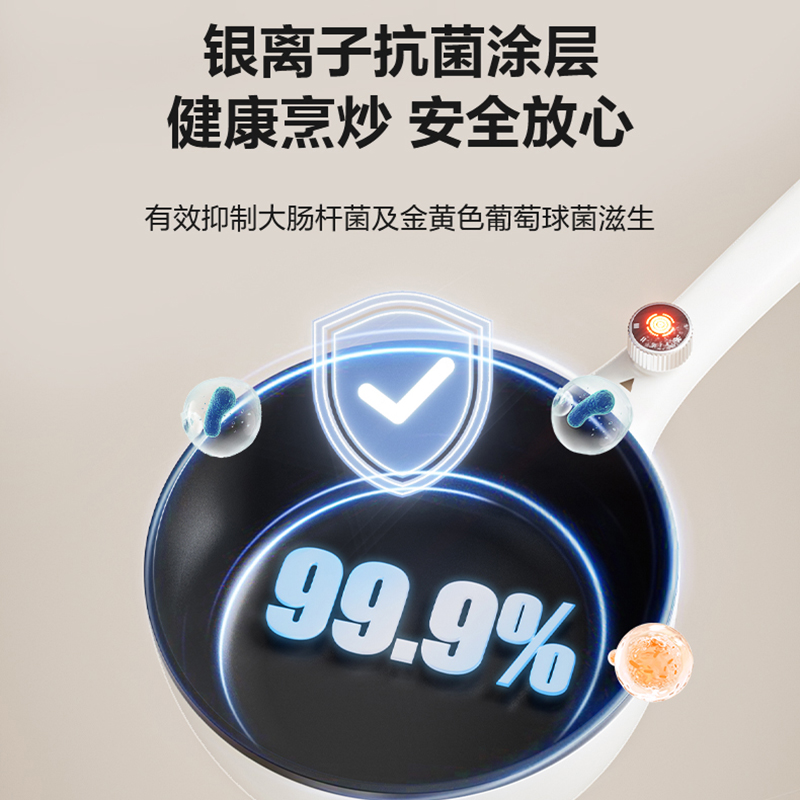 苏泊尔(SUPOR)电炒锅 电煮锅 电火锅 家用多功能一体 煎炒炖煮不粘宿舍电热锅 3.5L多用途锅CJ25A611高清大图