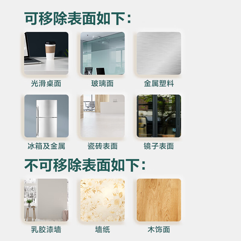 得力(DELI)150*90CM软白板 家用可移除胶墙贴 磁性自粘贴可擦写画板 涂鸦自粘墙纸 儿童黑板贴 白板50222