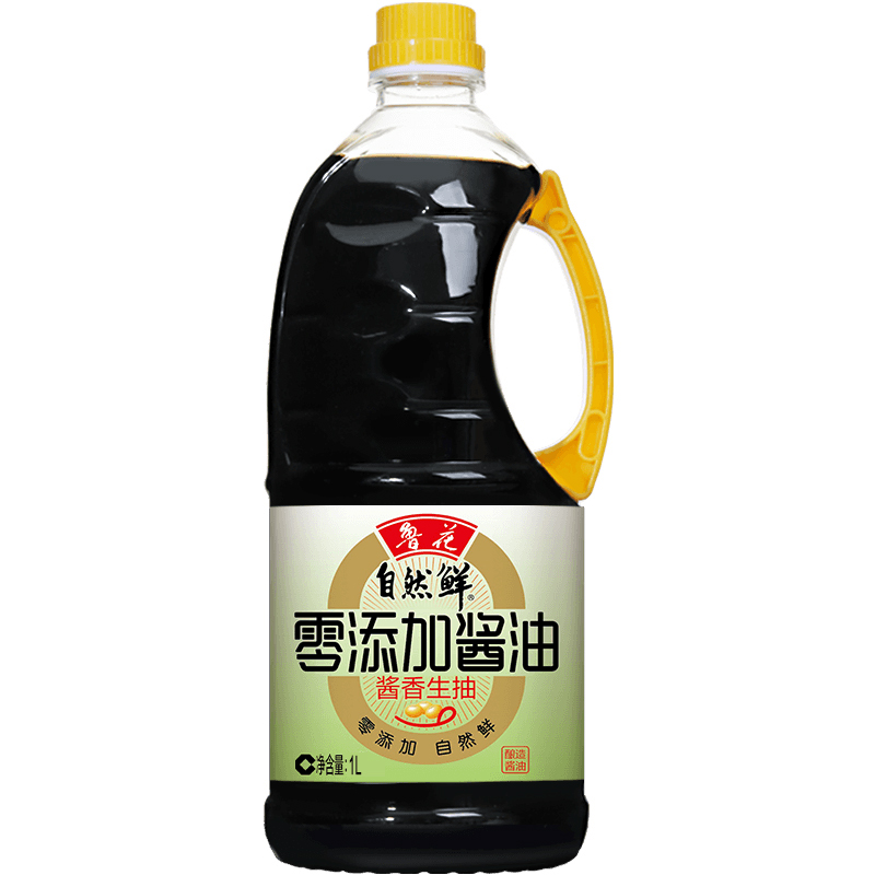 鲁花自然鲜零添加酱油1L高清大图