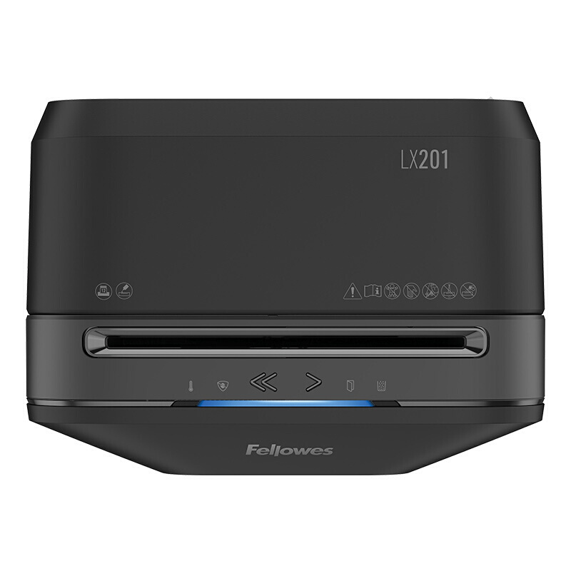范罗士(Fellowes)LX201碎纸机 办公室碎纸机纸张文件粉碎机 5级保密米粒切 22L 黑色