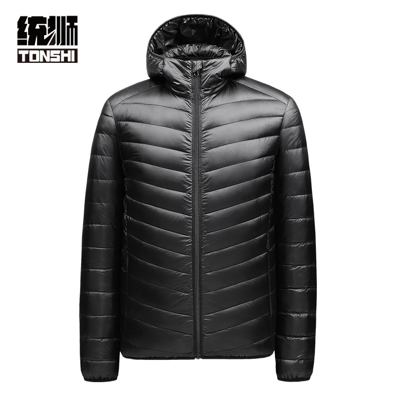 统狮轻便羽绒服外套A12 件 黑色 3XL