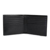 ZEGNA 杰尼亚 男士黑色皮质短款钱包钱夹 71 E1177Z PLM NER 特价