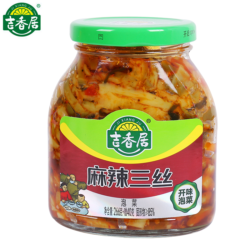 吉香居 麻辣三丝306g/瓶 四川特产即食早餐小咸菜罐装佐餐下饭菜高清大图
