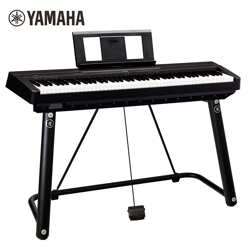 雅马哈(YAMAHA)电钢琴88键重锤P45电子智能数码钢琴专业成人儿童初学U型琴架+全套配件