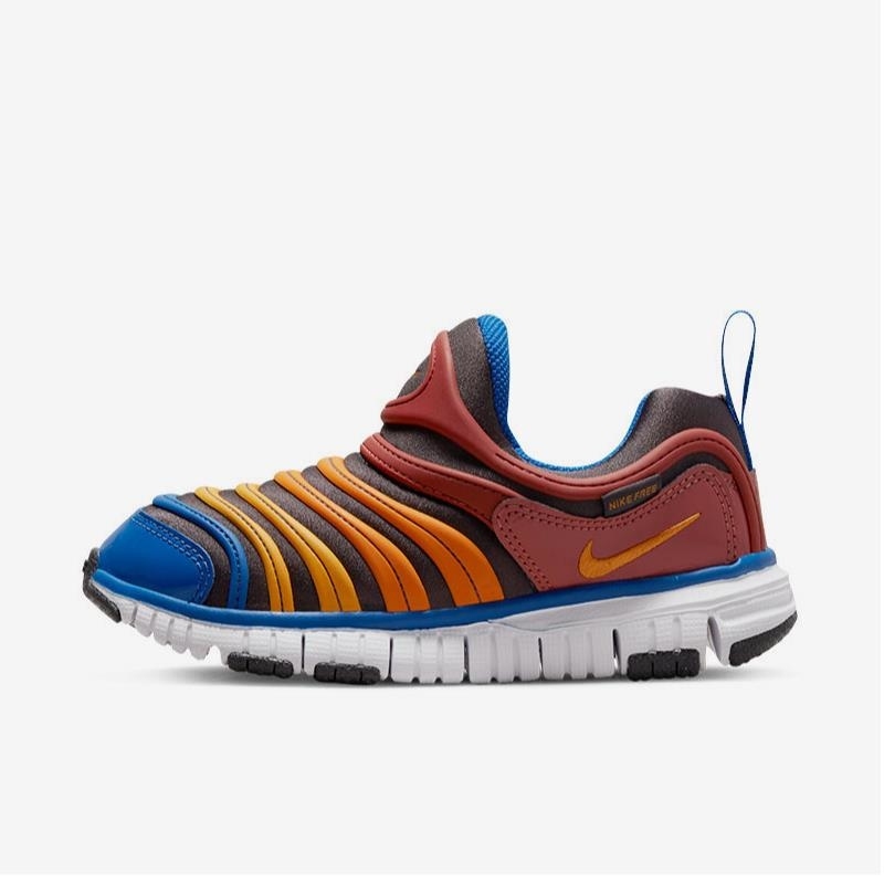 NIKE耐克休闲鞋DYNAMO FREE (PS)低帮大童鞋毛毛虫343738-200 D