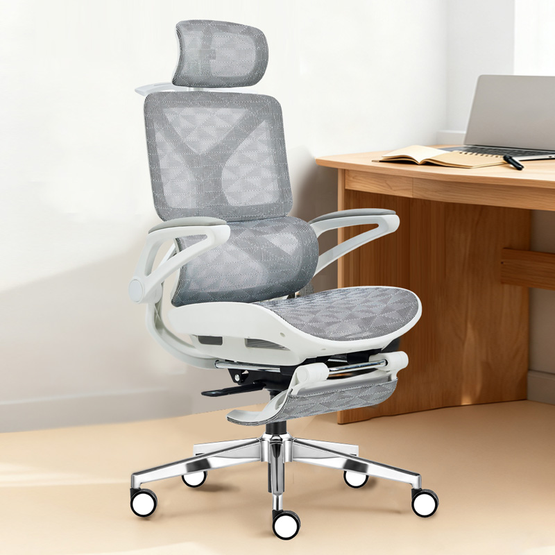 臻远 ZY-8934 办公椅午休椅转椅 白框 摆动扶手 单位:把高清大图