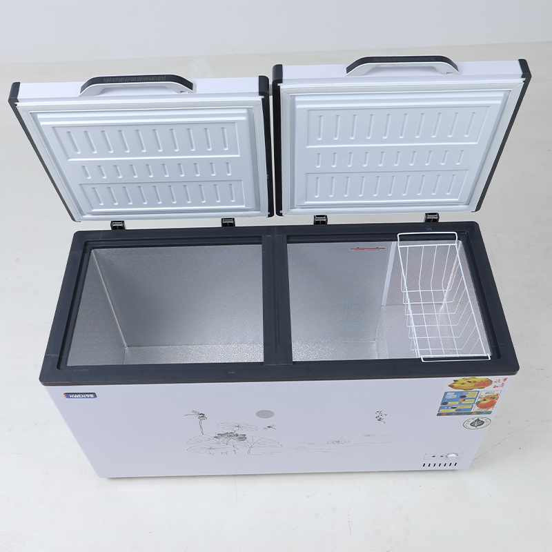 妮雪628升双温卧式冰箱冷柜大冰柜冷藏双温小冷冻柜