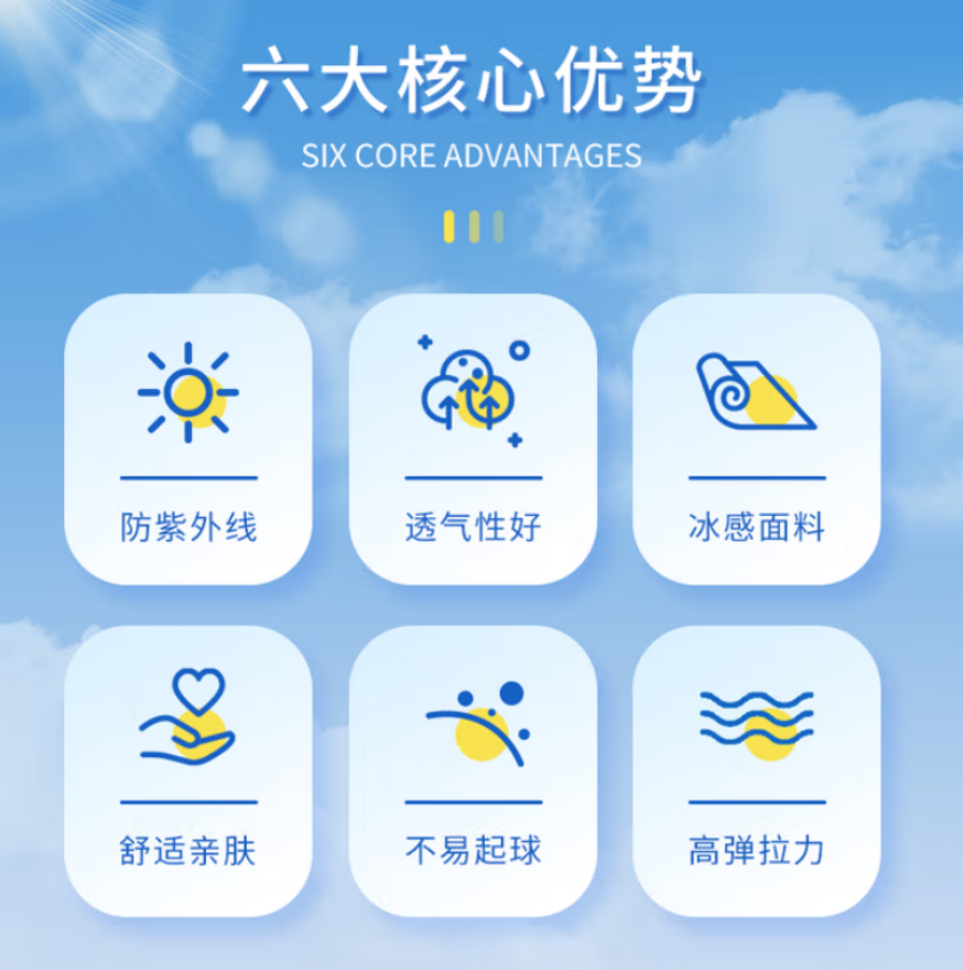 海氏海诺 防晒冰丝袖套 月光灰渐变 200袋/箱 1箱高清大图