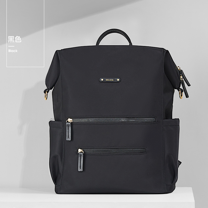 爱华仕简约电脑包女高级质感大容量通勤上班背包休闲旅行包双肩包视频