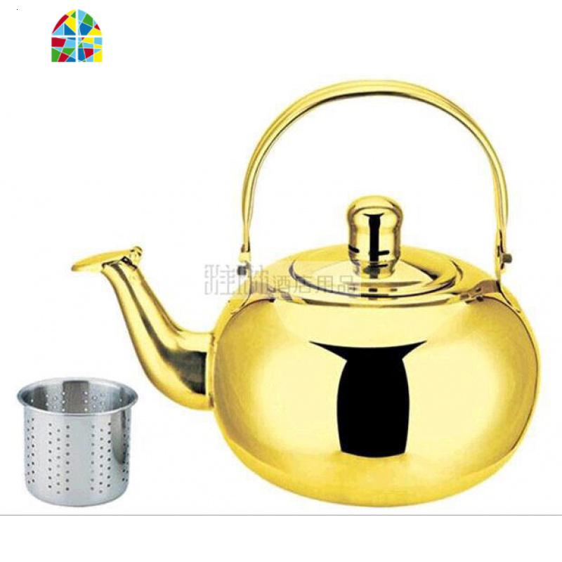 封后户外壶养生燃气创意迷你烧水花茶壶泡茶壶学生食堂玲珑小型烧水壶 FENGHO 玲珑壶16cm金色(约1.3L)4-5人高清大图