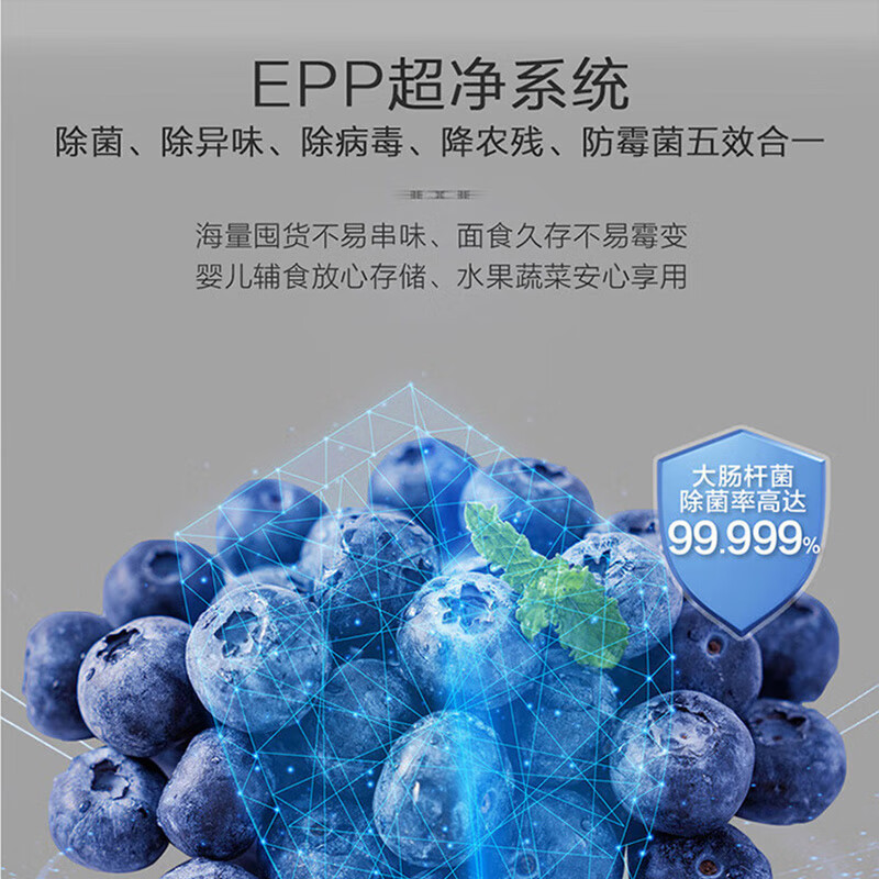 海尔(Haier)十字对开门冰箱518L全空间保鲜超薄零嵌一级变频风冷无霜家用大容量BCD-518WGHTD1BSYU1高清大图