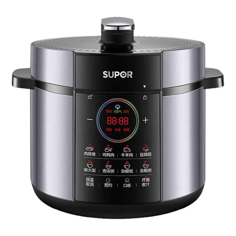 苏泊尔电压力锅6L高效烹饪美味速达持续沸腾SY-60YC688