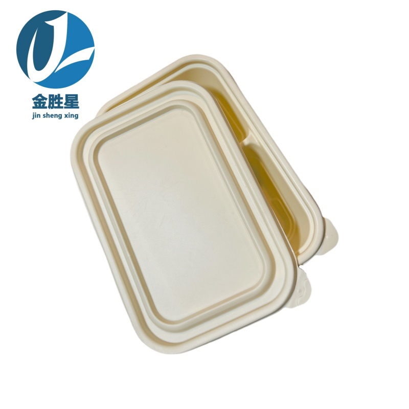 金胜星 玉米淀粉两格餐盒 650ml 300套/箱高清大图