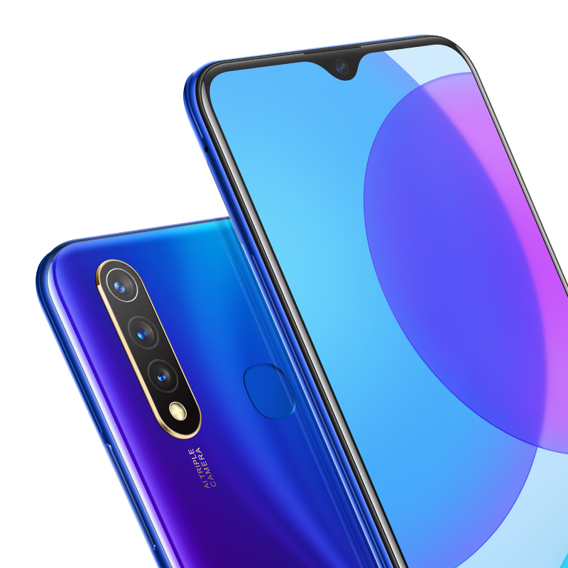 vivo U3 晶石蓝 4+64GB 5000mAh大电池 18W双引擎闪充 骁龙675处理器 全网通4G手机