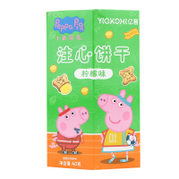 小猪佩奇PeppaPig柠檬味注心饼干40克 盒装宝宝零食