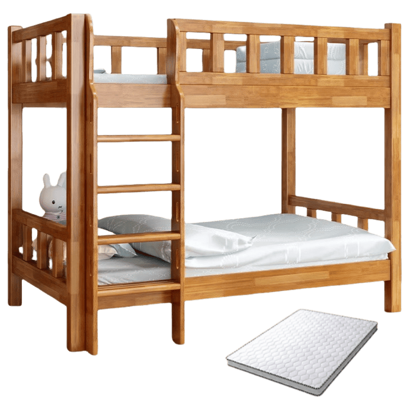 鑫木樽双层床+床垫202*150*172cm套高清大图