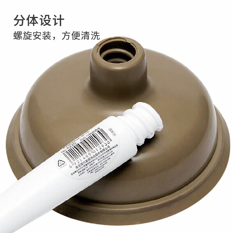 茶花 马桶疏通器 通马桶 移动马桶吸皮搋子 1只装4320高清大图
