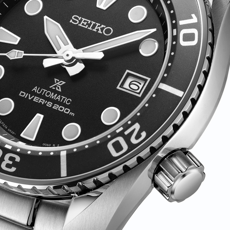 SEIKO精工6r手表男绿水鬼机械表200M潜水表新款小MM男表SPB101J1