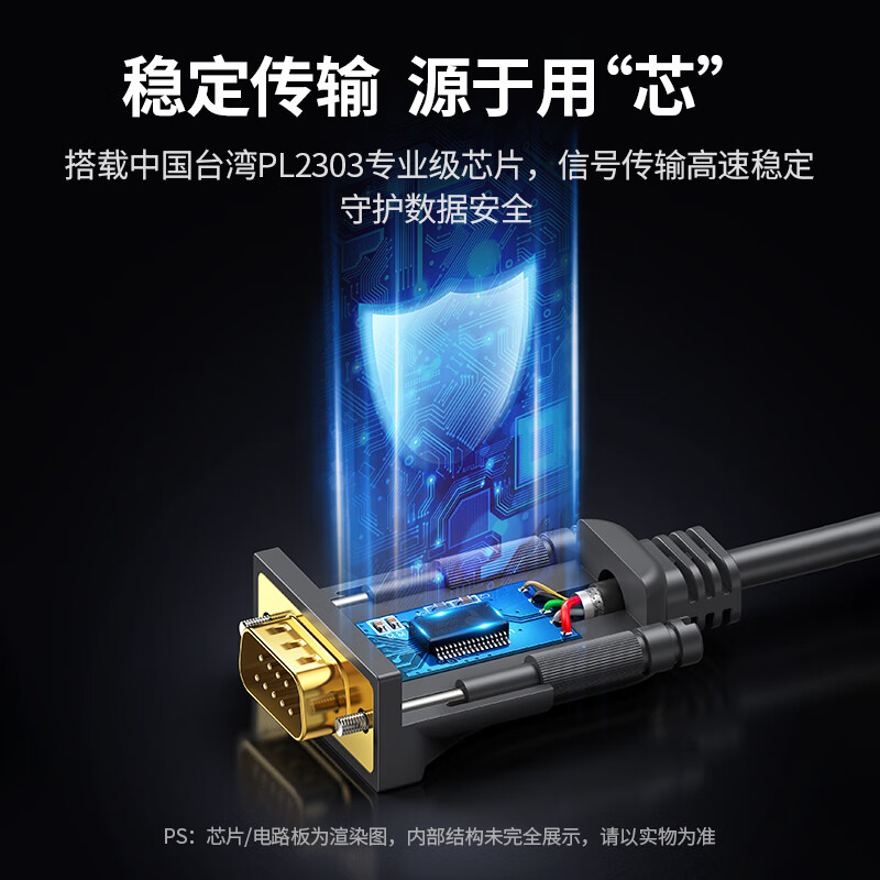 绿联USB转RS232串口线 3米 20223高清大图