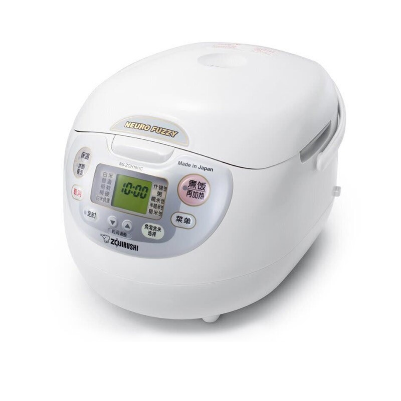 象印(ZO JIRUSHI)电饭煲NS-ZCH10HC 合金内胆三维立体加热微电脑可预约功能3L电饭锅4-6人份 白色