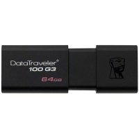 金士顿(Kingston)DT100G3 64GB U盘(黑色)