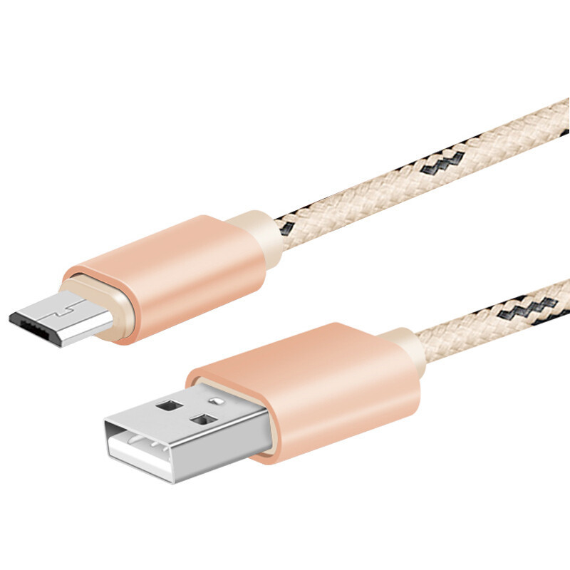 安卓数据线 通用安卓手机充电线 小米三星魅族 高速usb快充 铝合金属