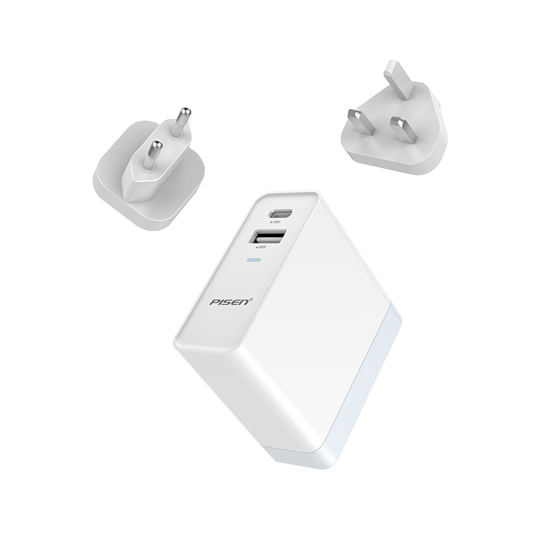 品胜(PISEN) 充电器 TS-C093USB+Type-C双口快速充电器(34W)(苹果白)
