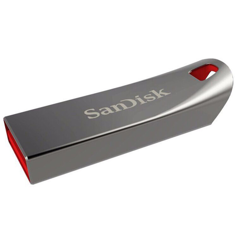 闪迪(SanDisk)酷晶CZ71-64GB U盘金属车载优盘加密防水USB2.0闪存盘学生u盘个性定制激光刻字银色