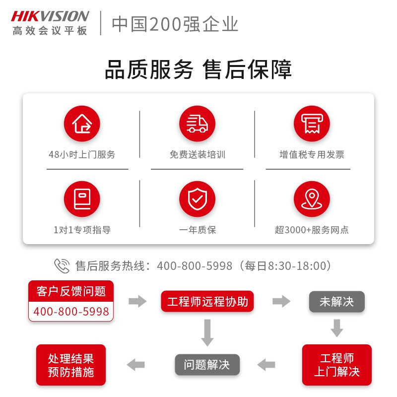 海康威视（HIKVISION）55英寸会议平板电视4K超高清无线投屏一体机（DS55+I7+投屏器+智能笔+移动支架）